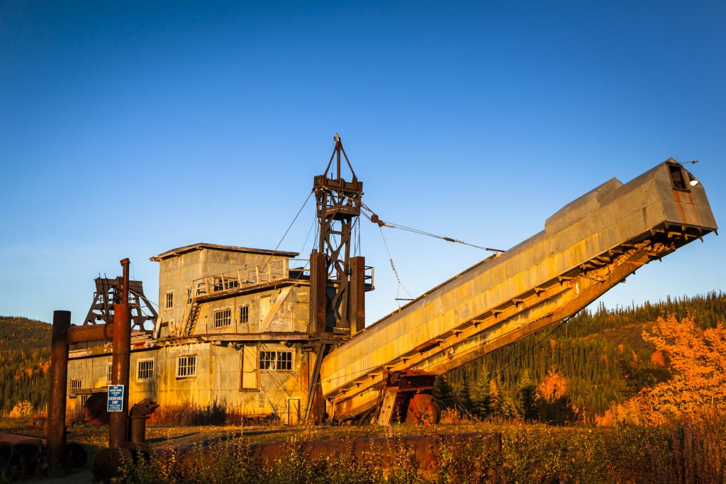 Abandoned mining equipment in Chicken, a hidden Alaska destination