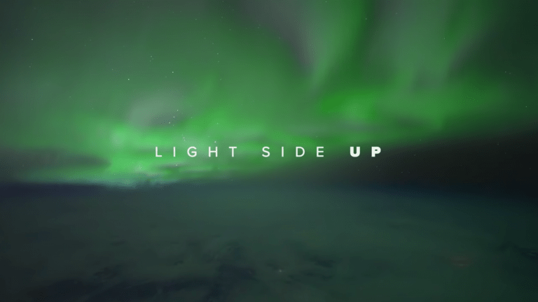 Northern lights from the edge of space