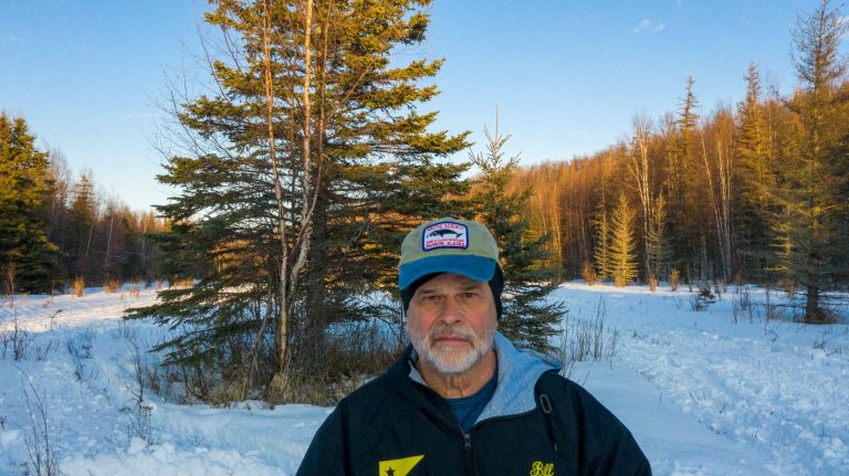 Bill Hess outside during winter in Alaska
