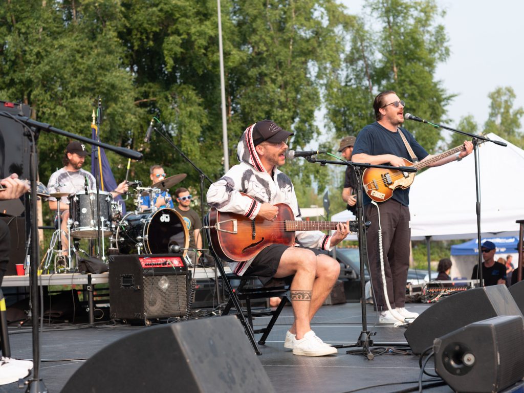 Portugal. The Man on stage