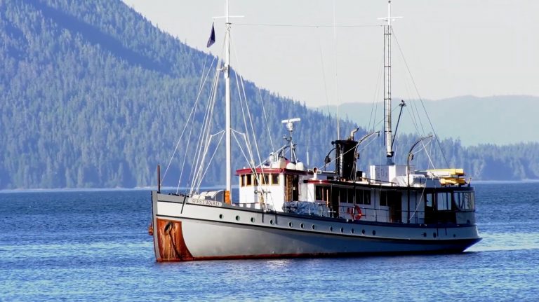 A ship, the Westward, in southeast Alaska