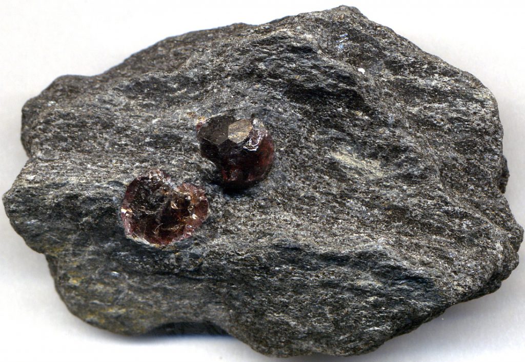 Rock with gems embedded within