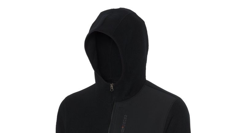 black fleece hood