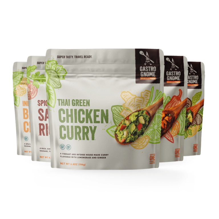 Packs of freeze-dried meals