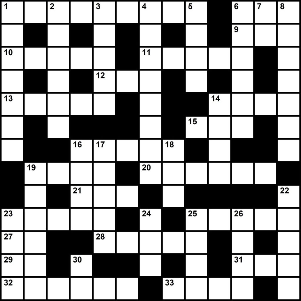 Crossword puzzle