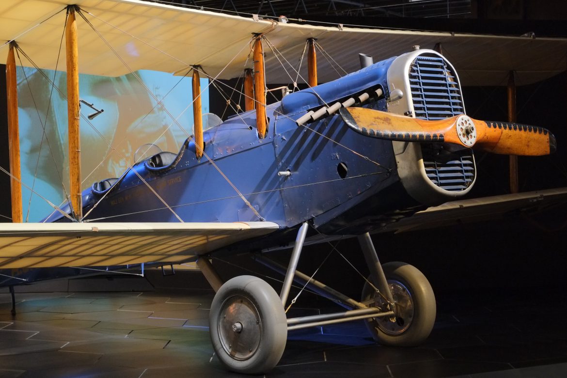 This Airco de Havilland DH-4 at New Zealand’s Omaka Aviation Heritage Centre’s “Knights of the Sky” exhibition is one of only two original examples known to survive, built under license in the U.S.